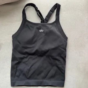 Alo Yoga Seamless Ribbed Favorite Full Length Bra Tank Black XXS thumbnail 2