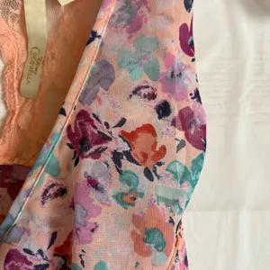 LC Lauren Conrad Disneys Cinderella Hi Low Floral Dress Womens Size Medium‎ Lace thumbnail 7