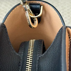 Kate Spade NY Phoebe Black Grained Leather Satchel with Gold Accents thumbnail 10