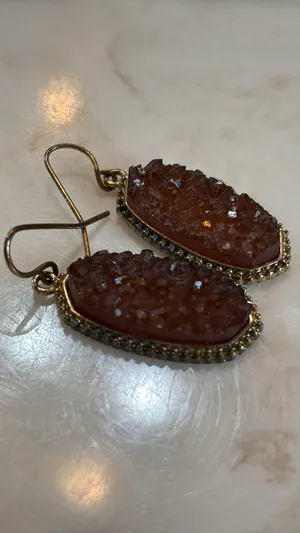 Kendra Scott Drusy Gold Earrings thumbnail 3