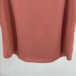 Entro Dusty Rose Blouse cap sleeve L lightweight office work casual layering thumbnail 6