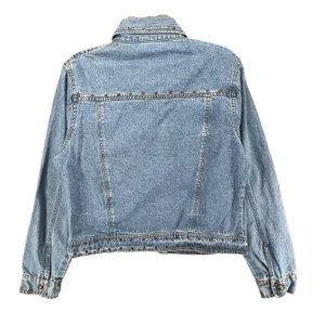 Don't Mess With Texas Jean‎ Jacket Womens XL Blue Denim Studded Western Cowgirl thumbnail 3