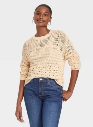 Universal Threads Crochet Sweater thumbnail 1