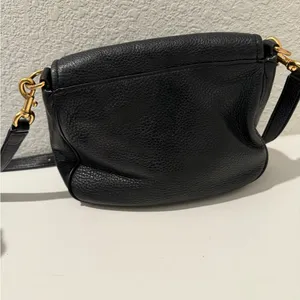 Marc Jacobs Empire City Crossbody Saddle Bag Black Pebbled Leather thumbnail 5