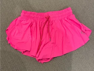 Women's Pink Athletic Shorts thumbnail 1