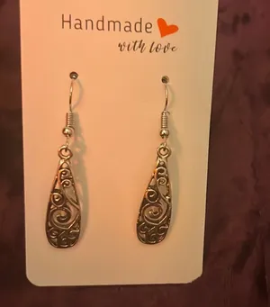Sterling Silver Handmade Dangle Earrings thumbnail 1