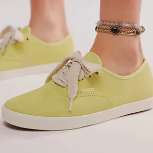 NEW VANS lowpro suede sneakers Lime Green SZ M 8 W 9.5 thumbnail 3