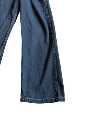 We The Free Navy Blue Cotton Overalls Pants Classic Layering Size XS Women's thumbnail 4