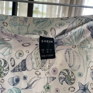 NWOT SHEIN Seashell Lilly Style Tennis Skirt White Blue Size Small US 4 thumbnail 3