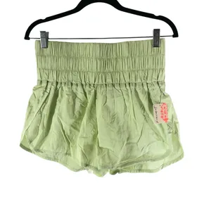 Free People Movement Way Home Shorts High Rise Running Whipped Lime Green L thumbnail 2
