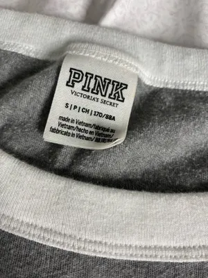 Victoria Secret PINK USA gray Tshirt thumbnail 5