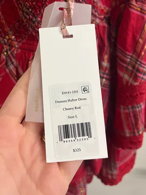 LoveShackFancy Deanna Halter Dress Large thumbnail 9