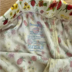 Sunny De PJ Cami Top & Shorts Set Summer Snooze Size XXS Yellow Red thumbnail 2