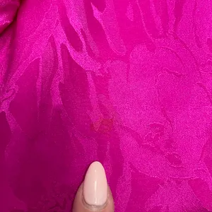 Adrianna Papell Fuchsia Pink Silk Skirt With Floral Design Size 8 thumbnail 7