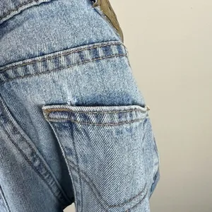 Todd Oldham Jeans 7x33 Blue Flare Leg Bell Bottom‎ Mid Rise Denim 90s Y2K Hippie thumbnail 9