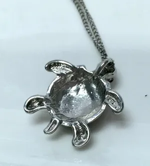 Sea Turtle Charm Necklace Silver thumbnail 5
