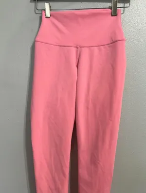 ALO Yoga High Waisted Leggings Pink Size XXS RN 87370. thumbnail 7