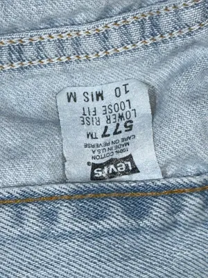 RARE Vintage Levi’s 577 Lower Rise Loose Fit Jeans Women’s 10 / 28 x 31 USA Made thumbnail 8