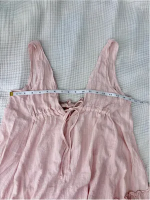 Women's Unbranded Pink Mini Dress, Size M, Cotton thumbnail 4