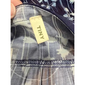 NWT‎ Anthropologie Tiny Mixed Print Button Front Midi Dress Navy M $148 thumbnail 7