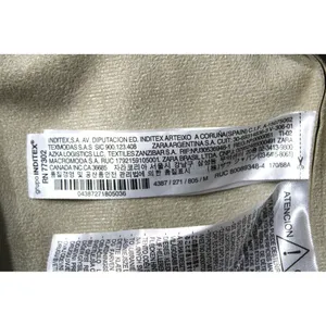 ZARA Ice Faux Leather Tunic Dress‎ Cream Tan Midi Shift Dress Pockets Medium thumbnail 8