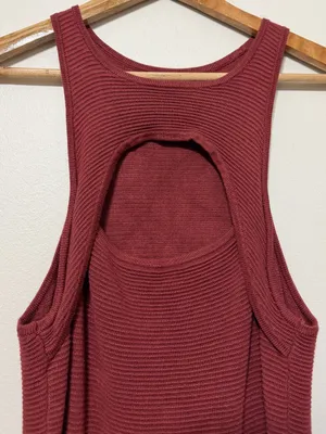 Abercrombie & Fitch Elevated Scuba Knit Ribbed Mini Bodycon Dress Size Medium thumbnail 5