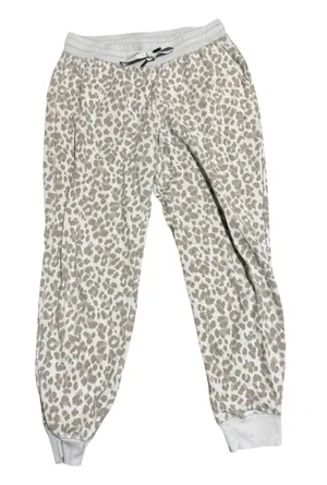 Old Navy | Beige Leopard Print Jogger Trouser Sweat pants size medium thumbnail 1