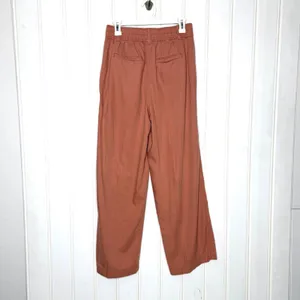Madewell Neale Straight-Leg Pant Drapeweave Dried Rose High Rise Sz 6 859 thumbnail 12