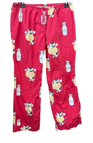 Aeropostale Cows Milk Pajama Pants Y2K Novelty Womens Large Y2K thumbnail 1