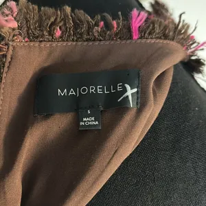 Majorelle Brown and Pink Vintage Sleeveless Tweed Dress thumbnail 8