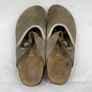 Birkenstock Mantova Suede Mary Jane Clogs Taupe 42 L11 M9 Narrow READ‎ thumbnail 6