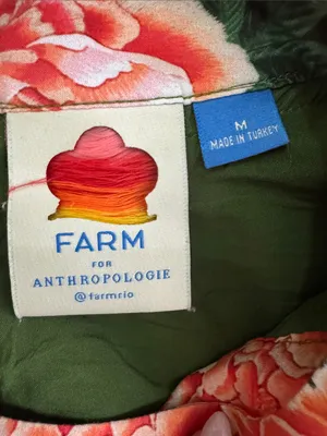 Farm Rio by Antropologie Floral Print Elinor Tunic Dress Size Medium thumbnail 13