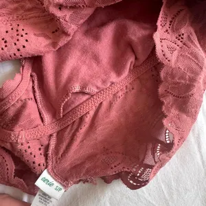Aerie Boho Lace Racerback Dusty Pink Bralette Small thumbnail 4