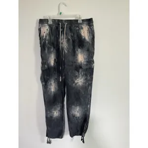 Sanctuary Anthropologie Carefree Cargo Jogger Pant Gray Tie Dye size Medium thumbnail 2