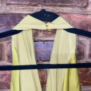 NWT Lulus Venus Chartreuse Mesh Backless Midi Dress Women's Size XS thumbnail 6