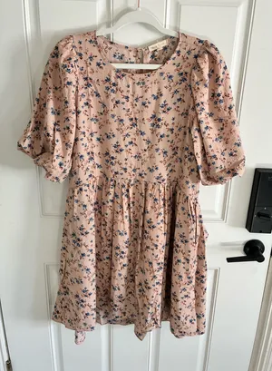 Shop Stevie Dress Boutique Floral Pink thumbnail 1