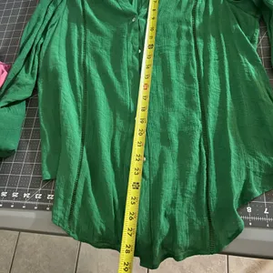 Zac & Rachel Vibrant Green Blouse thumbnail 6