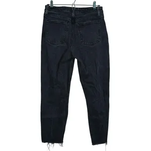 Abercrombie & Fitch Curve Love Mom High Rise Jeans Size 28 (6) Black Grunge Edgy thumbnail 3