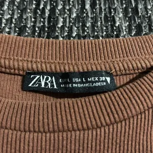 Zara ribbed cinch side Tank Top brown thumbnail 3
