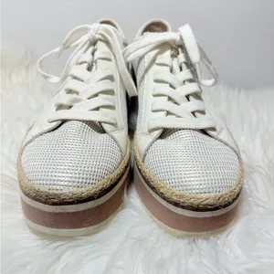 DOLCE VITA Telah White Mesh Platform Shoes thumbnail 5