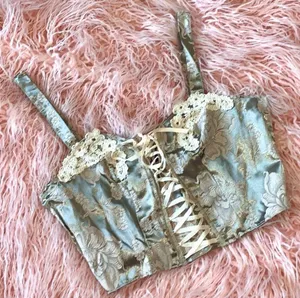 Y2K Victoria’s Secret Embroidered Bustier Corset thumbnail 10