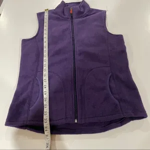 Woolrich Purple Sleeveless Full Zip Fleece Jacket Vest Size S‎ thumbnail 11