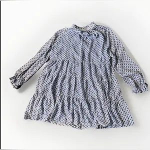 Karlie Tiered Mini Dress Long Sleeve Ruffle Neck Geometric Print Large thumbnail 7