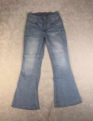 lucky brand‎ stevie high rise flare jeans 8/29 light wash thumbnail 1