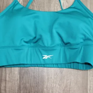 Reebok speedwick sports bra teal‎ size medium thumbnail 2