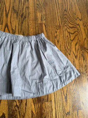 Free People Free-est Collection Mini Skirt 100% Cotton Gray Boho Beach Prairie thumbnail 4