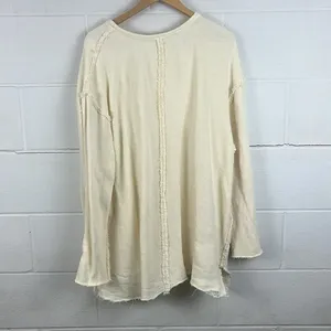 Free People Beach women’s cream oversized tunic swim coverup thumbnail 5
