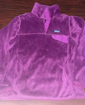 Patagonia Purple Polartec Fleece Re-Tool Snap-T Pullover Jacket Size Medium thumbnail 1