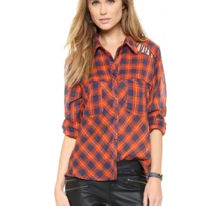 ✨Free People Gauze Plaid Flannel Sz XS T-Shirt✨ thumbnail 3
