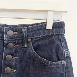 Helmut Lang Shorts Size 24 Dark Wash‎ Blue Denim Downtown Girl Alt Grunge Chic thumbnail 3